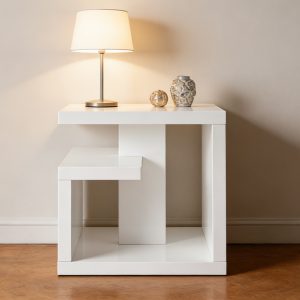 4024-1 White Nightstand/Beside Table #4024
