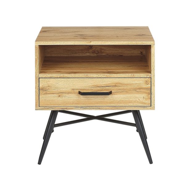 Beside Table / Nightstand #4035 With Metal Legs