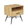 Beside Table / Nightstand #4035 With Metal Legs