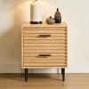 4036-1 Two Drawer Beside Table #4036 Wood Nightstand