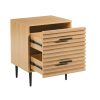 4036-4 Two Drawer Beside Table #4036 Wood Nightstand