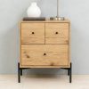 4039-1 Wood Beside Table /Nightstand #4039 With Metal Legs