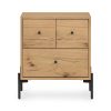 4039-2 Wood Beside Table /Nightstand #4039 With Metal Legs