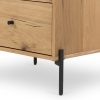 4039-7 Wood Beside Table /Nightstand #4039 With Metal Legs