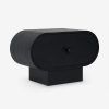 4040 (3) Black Nightstand / Beside Table #4040