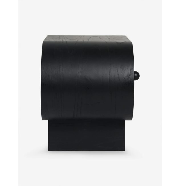 4040 (5) Black Nightstand / Beside Table #4040