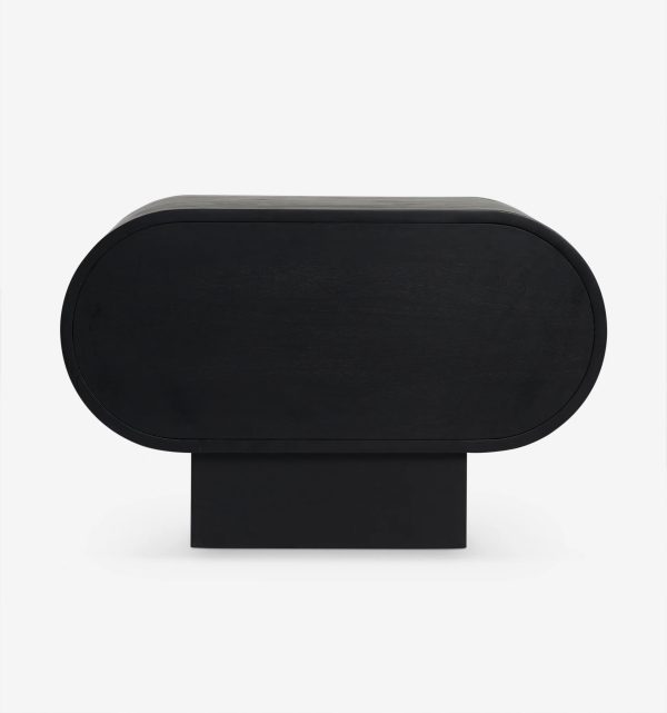 4040 (6) Black Nightstand / Beside Table #4040