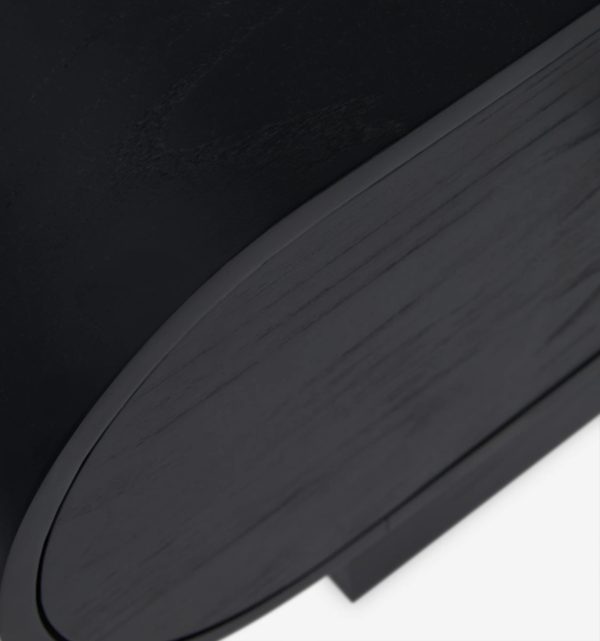 4040 (7) Black Nightstand / Beside Table #4040