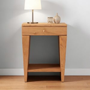 Wood Beside Table / Nightstand #4041 Natural Color