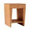 4041-3 Wood Beside Table / Nightstand #4041 Natural Color