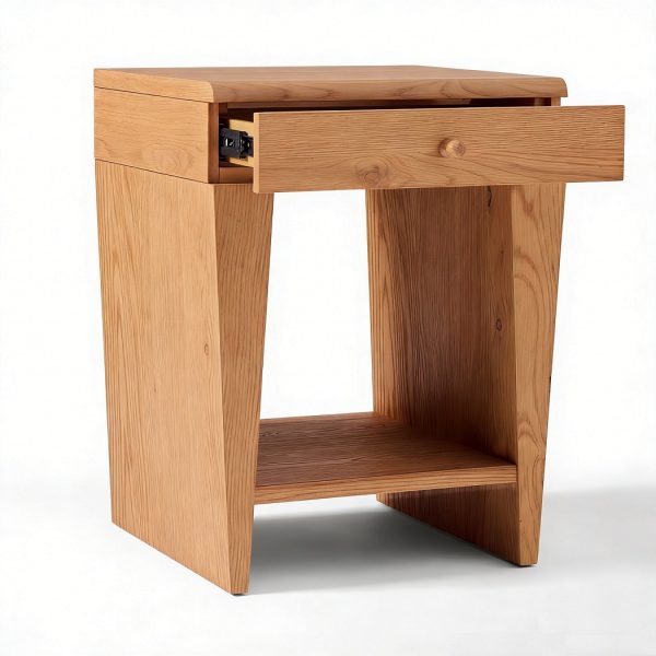 4041-4 Wood Beside Table / Nightstand #4041 Natural Color