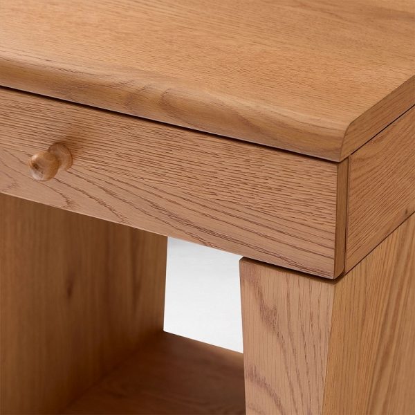 4041-6 Wood Beside Table / Nightstand #4041 Natural Color