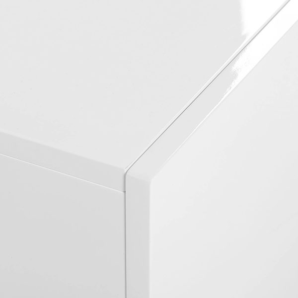TV Stand #0136 Concrete & White