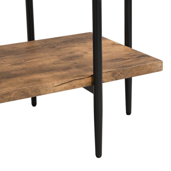 Industrial Wood Metal Console Table #007