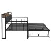 Industrial Metal Wood Daybed #705 With Trundle