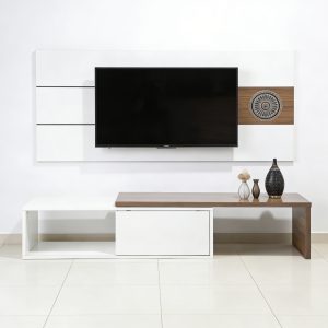 TV 0120 TV Stand # 0120 MDF White