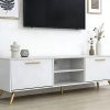 TV 0124-2 2 Door TV Cabinet #0124 White