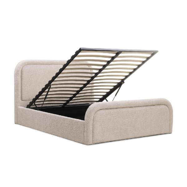 382 -4 High Headboard & Footboard Bed Frame #382 With Gas Lifting Storage