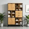01 Office Bookcase Storage #0264 Wood Metal
