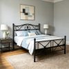 Black Color Bed Frame #2021 Metal Material