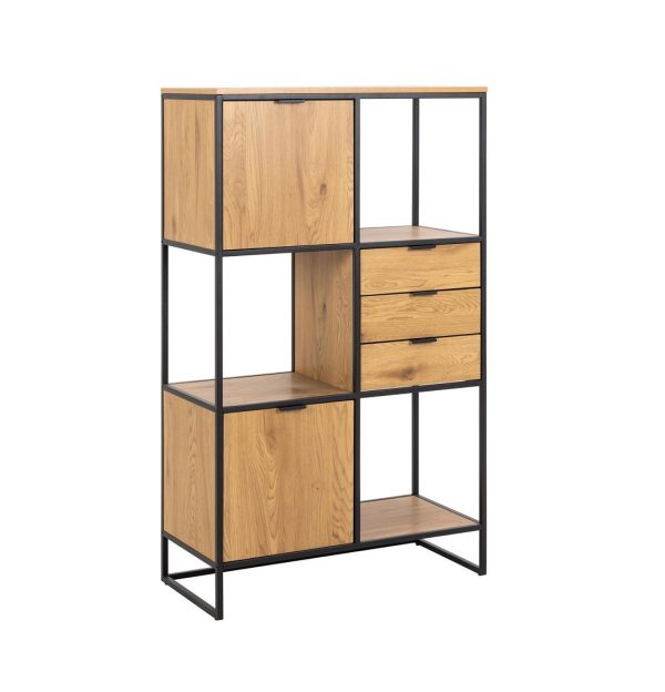 02 Office Bookcase Storage #0264 Wood Metal