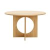 03 Round Wooden Dining Table #504 Natural