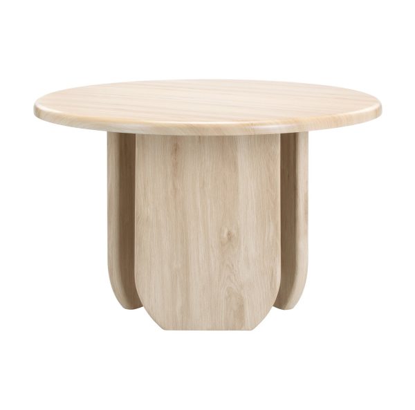 03 Natural Wood Color Dining Table #385 Round