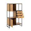 03 Office Bookcase Storage #0264 Wood Metal