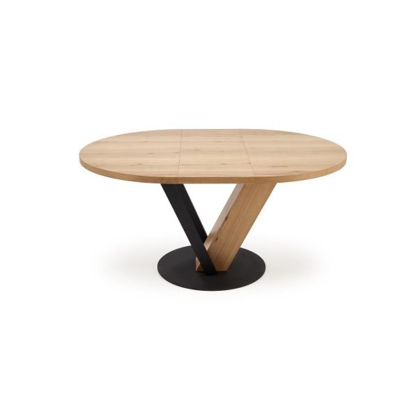 04 Small Size Wood Top Dining Table #573-1 Extendable