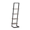 4 Shelves Ladder Bookcase #0263 Wood Metal