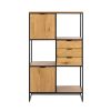 04 Office Bookcase Storage #0264 Wood Metal