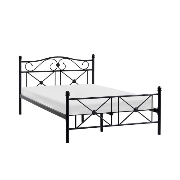 Black Color Bed Frame #2021 Metal Material