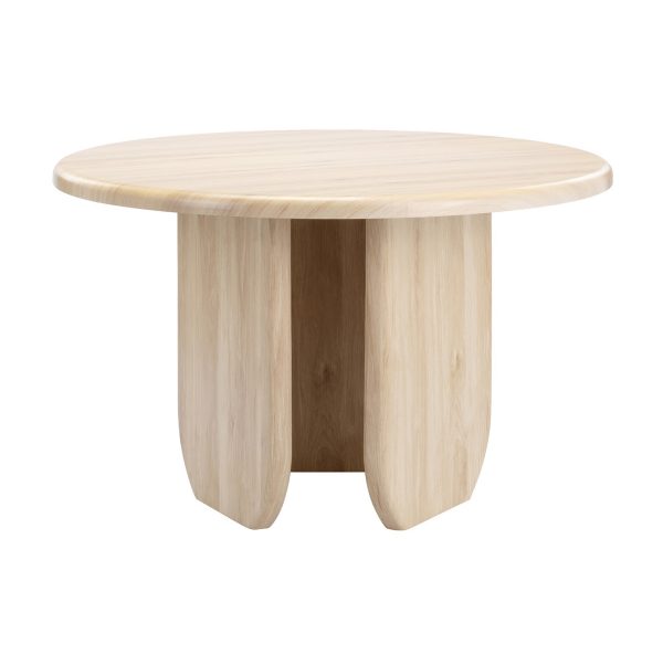 05 Natural Wood Color Dining Table #385 Round