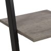 4 Shelves Ladder Bookcase #0263 Wood Metal