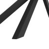 Black Metal Legs Dining Table #309 Wood Top