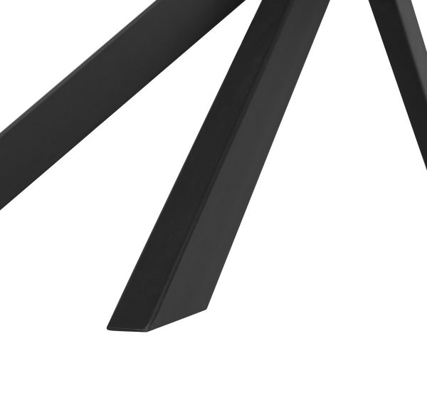 Black Metal Legs Dining Table #309 Wood Top