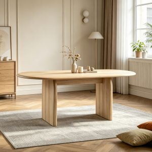 1007-1 Wood Expanding Dining Table #1007