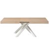 555 Sonoma (4) White Metal Legs Dining Table #535 With Wood Top
