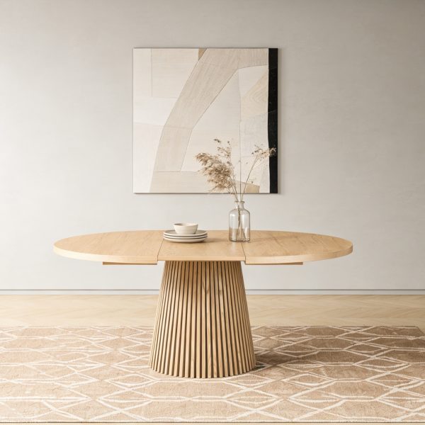 563-1 New Design Extendable Dining Table #563 Light Wood