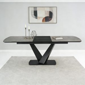 571-1 MDF Extendable Dining Table #571 With Metal legs