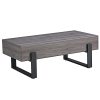 Black Metal Legs Coffee Table #3766