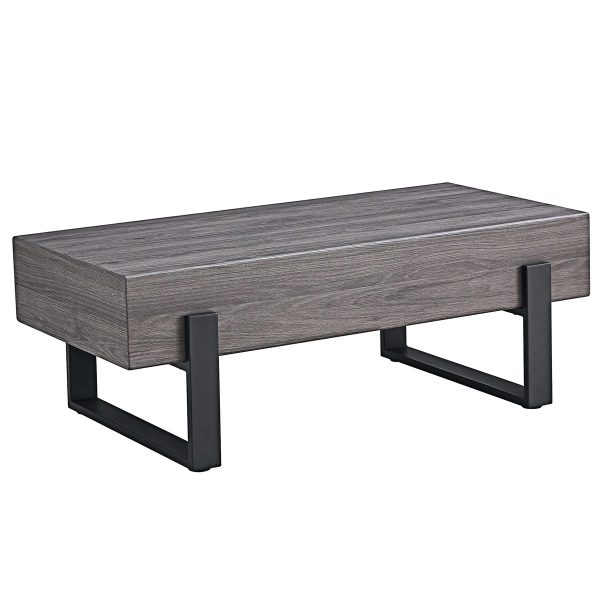Black Metal Legs Coffee Table #3766