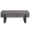 Black Metal Legs Coffee Table #3766