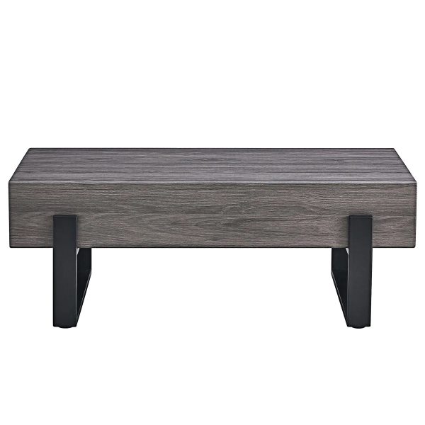 Black Metal Legs Coffee Table #3766