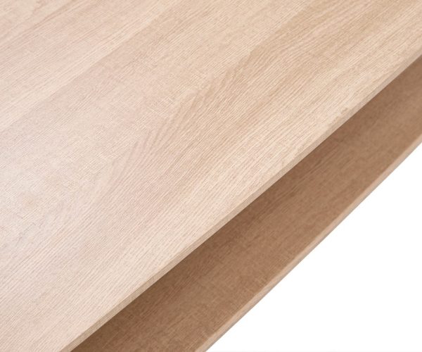 04 2 Tie Wooden Coffee Table #3780 With Metal Legs