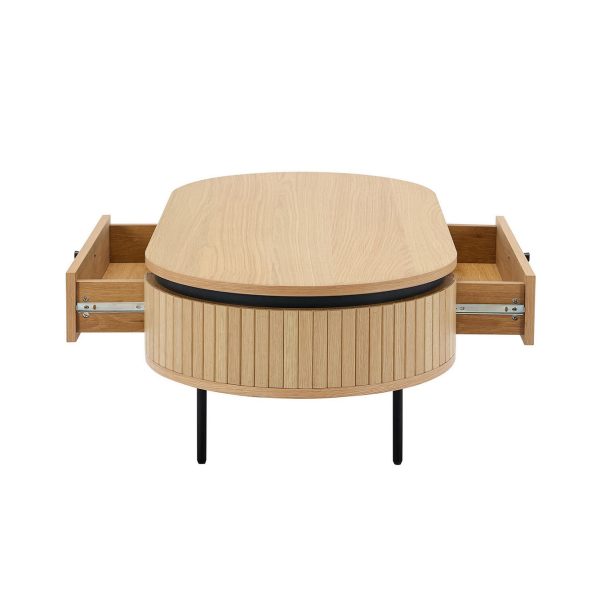Wooden Coffee Table #3744 With A Drawer